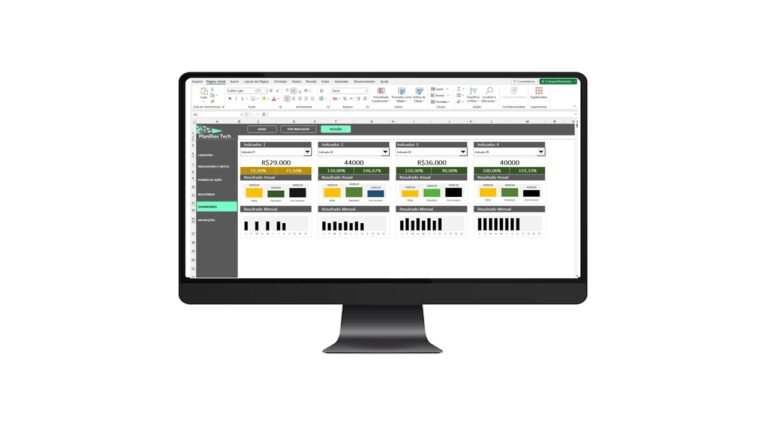 Planilha para Controle de Metas Indicadores e kpi's Em Excel