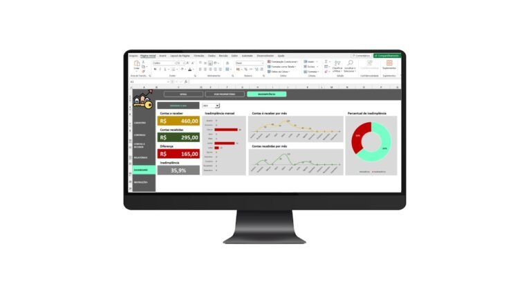 Planilha Controle Aluguel De Imóveis em Excel