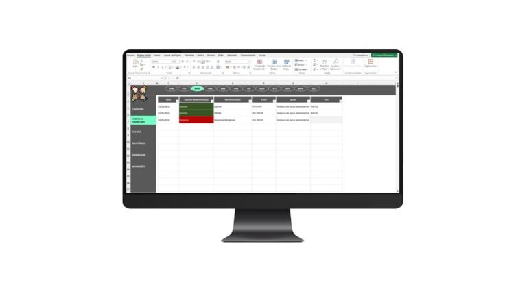Planilha Completa de Gestão Financeira e de Atividades para Igrejas em Excel