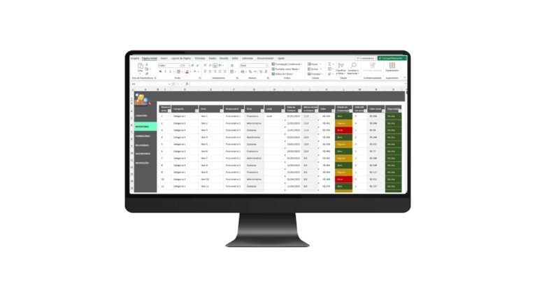 Planilha de Controle de Inventário Em Excel