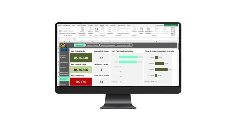 Planilha para Controle de Recebíveis de Vendas no Cartão de Crédito