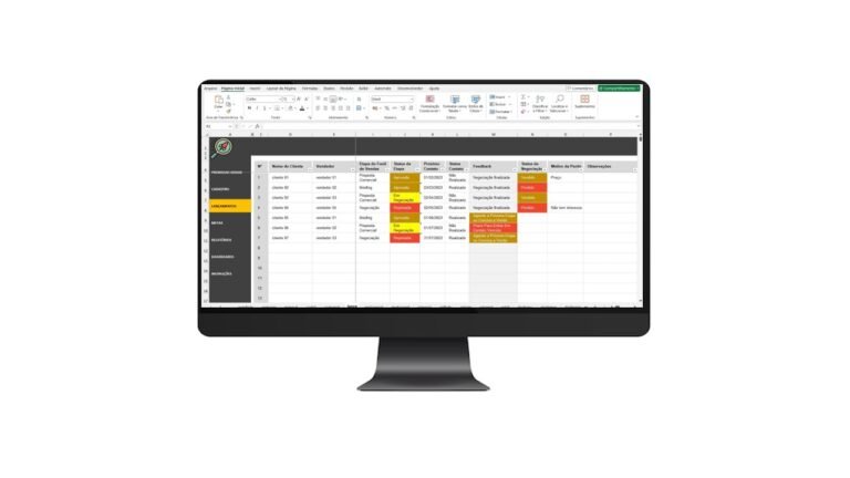 Planilha de Prospecção de Clientes em Excel Em Excel