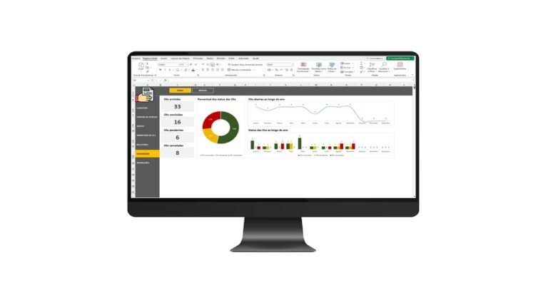Planilha Completa De O.s Ordem De Serviço Com Recibo em Excel