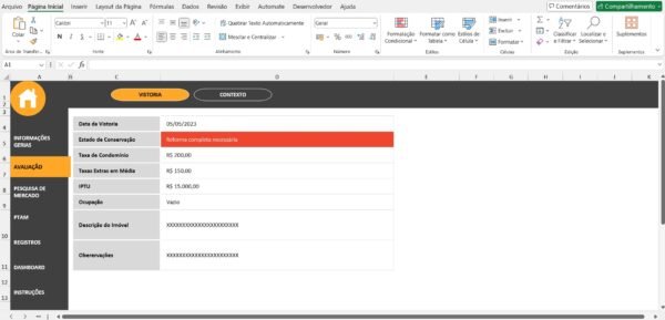 Planilha de Parecer Técnico de Avaliação Mercadológica (PTAM) - Imagem 8
