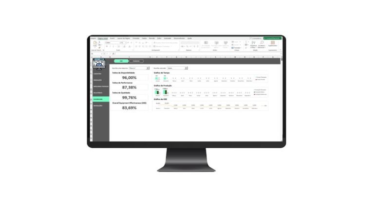 Planilha De Controle De Paradas De Equipamentos Cálculo Oee