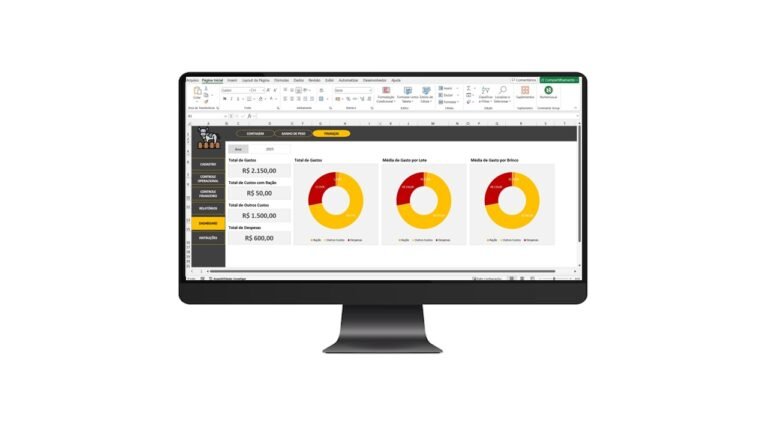 Planilha para Controle e Custo de Confinamento Bovino em Excel