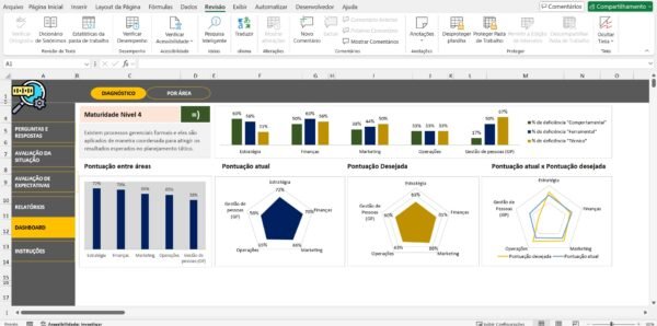 Planilha Diagnóstico Empresarial Completo em Excel - Imagem 3