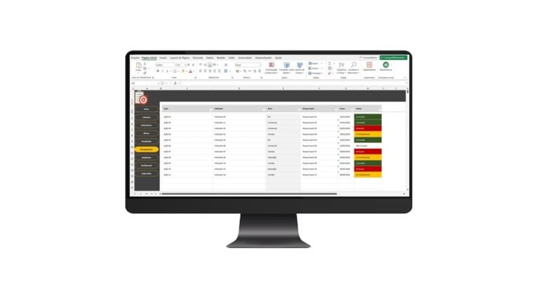 Planilha Completa para Gestão de Metas e Resultados em Excel