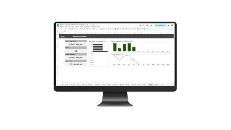 Planilha de Controle de CRM no Google Sheets