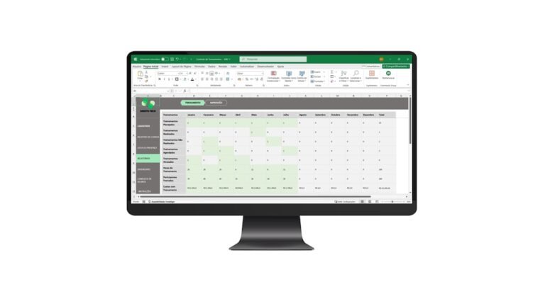 Planilha para Controle de Treinamento em Excel