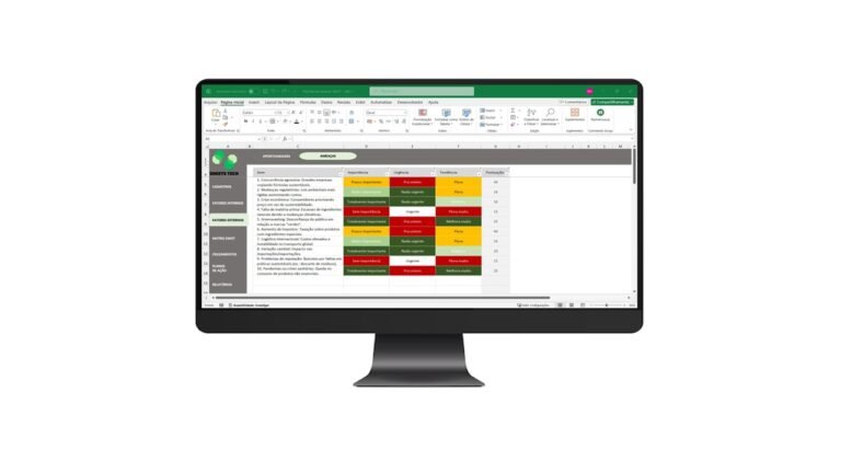 Planilha Análise Swot em Excel