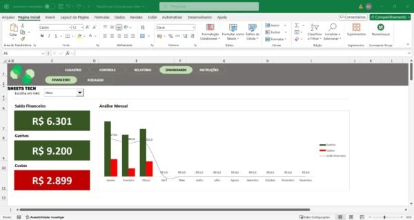 Planilha para Controle de Carro de Aplicativo (Uber, 99, InDrive) - Imagem 6