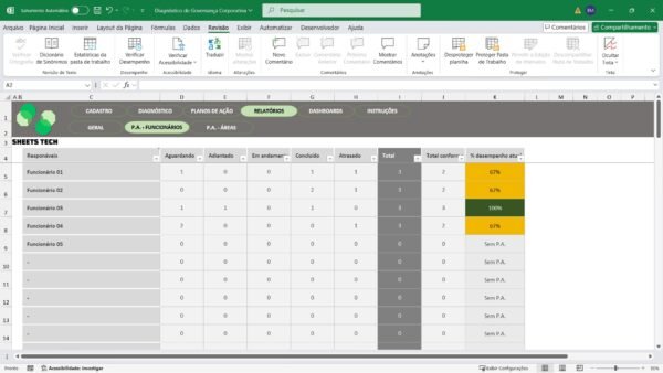 Planilha de Diagnóstico e Governança Coorporativa em Excel - Imagem 9