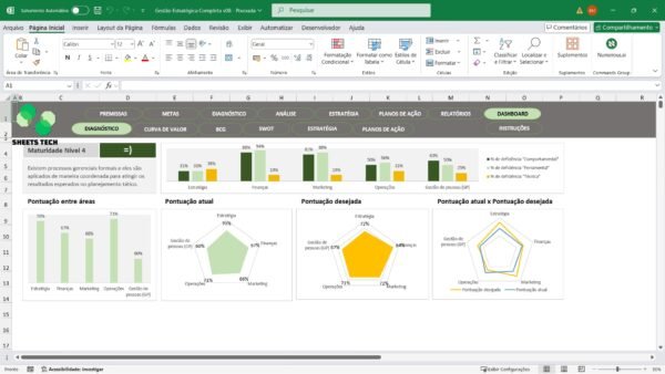 Planilha de Gestão Estratégica Completa em Excel - Imagem 10