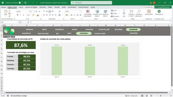 Planilha de Gestão Estratégica Completa em Excel - Imagem 12