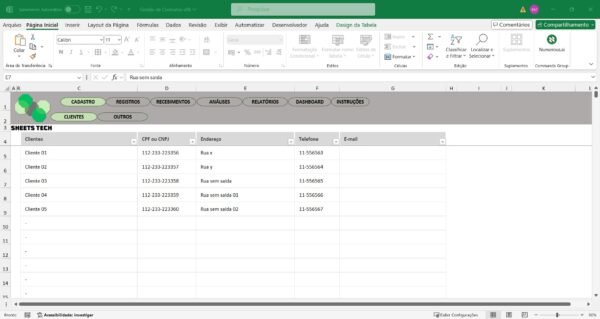Planilha para Gestão e Controle de Contratos em Excel - Imagem 4