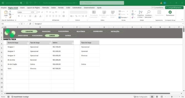 Planilha de Indicadores de Recursos Humanos Completa em Excel - Imagem 3