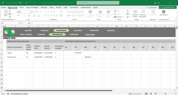 Planilha de Indicadores de Recursos Humanos Completa em Excel - Imagem 7