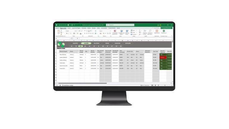 Planilha para Locação de Materiais para Eventos em Excel