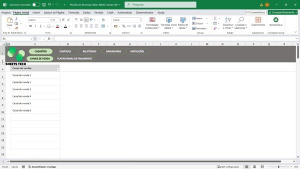 Planilha de Revenda Multicanais em Excel - Imagem 8