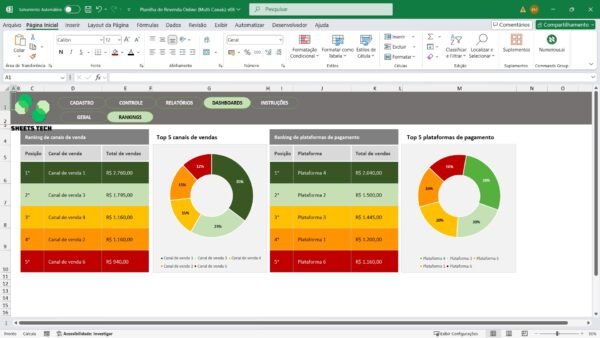 Planilha de Revenda Multicanais em Excel - Imagem 3