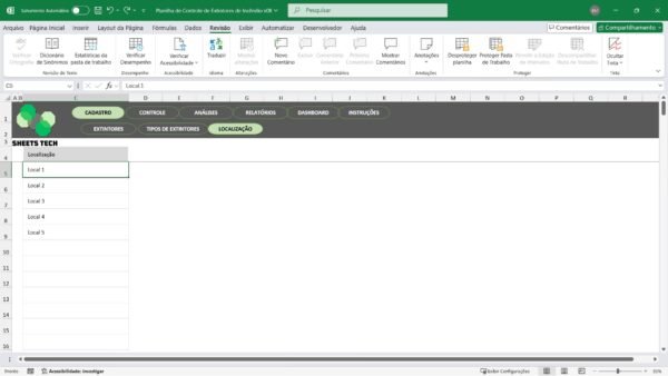 Planilha de Controle de Extintores em Excel - Imagem 8