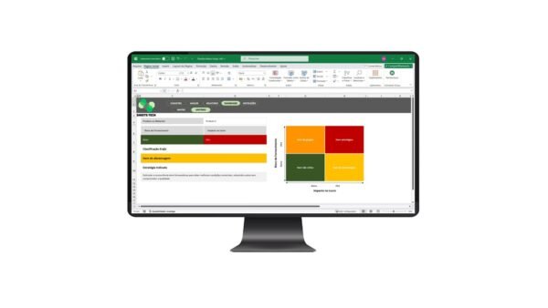 Planilha Matriz de Kraljic em Excel