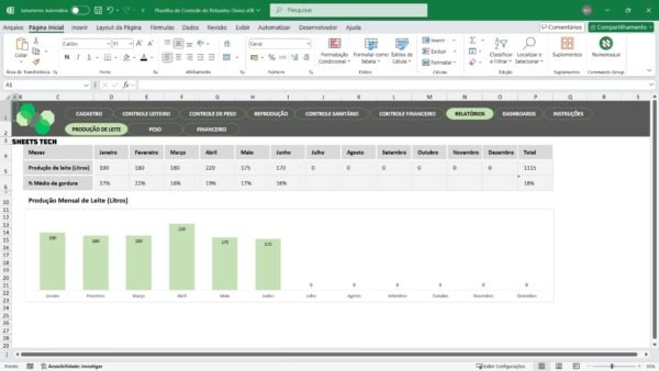 Planilha para Controle de Rebanho Ovino em Excel - Imagem 10