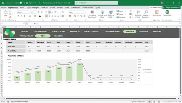 Planilha para Controle de Rebanho Ovino em Excel - Imagem 11
