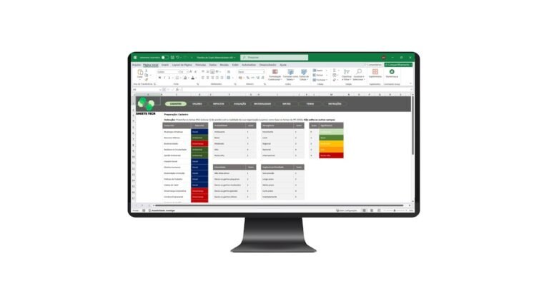 Planilha de Dupla Materialidade em Excel