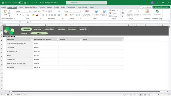 Planilha para Auditoria ISO 9001:2015 - Imagem 6