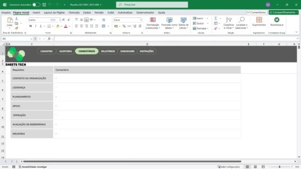 Planilha para Auditoria ISO 9001:2015 - Imagem 7
