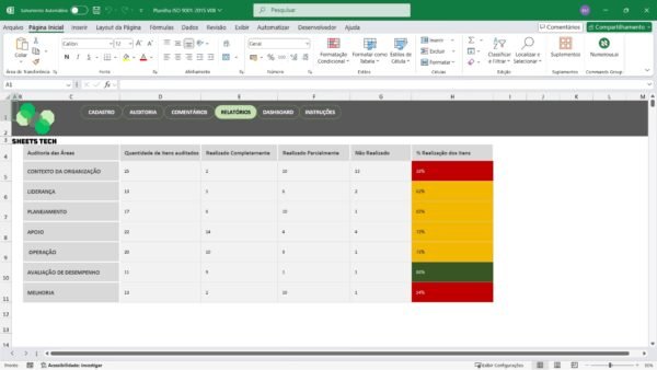 Planilha para Auditoria ISO 9001:2015 - Imagem 4