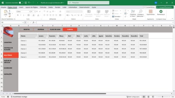 Planilha para Controle de Aluguel de Motos Em Excel - Imagem 9