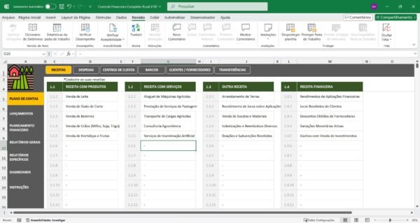 Planilha de Controle Financeiro para Propriedades Rurais - Imagem 6