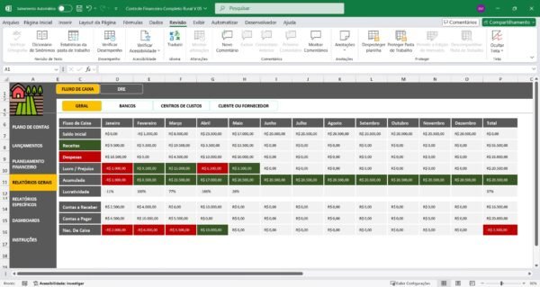 Planilha de Controle Financeiro para Propriedades Rurais - Imagem 11
