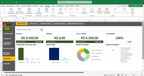 Planilha de Controle Financeiro para Propriedades Rurais - Imagem 3