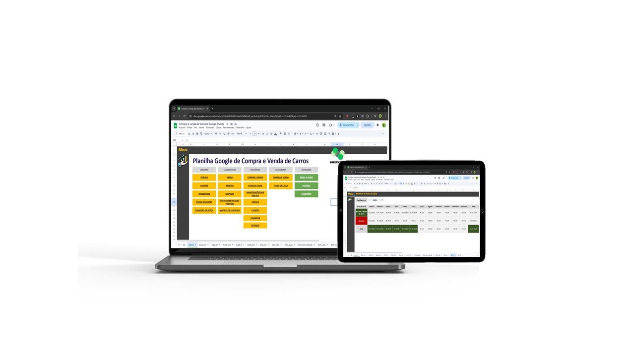 Planilha Google de Compra e Venda de Veículos