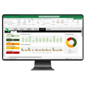 Planilha de Controle de Atendimentos e Tickets em Excel