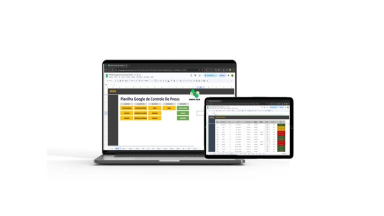 Planilha Google de Controle de Pneus no Google Sheets