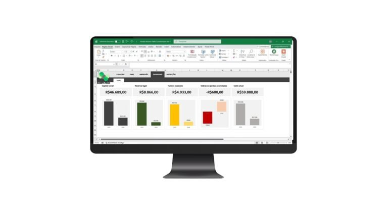 Planilha DMPL para Demonstração das Mutações do Patrimônio Líquido em Excel