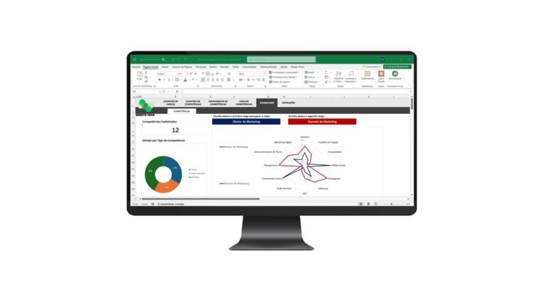 Planilha de Mapeamento de Competências em Excel