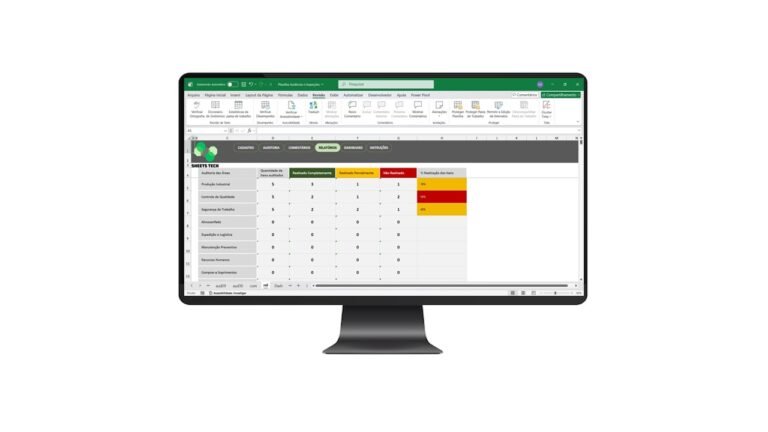 Planilha Completa para Auditorias Internas e Inspeções em Excel