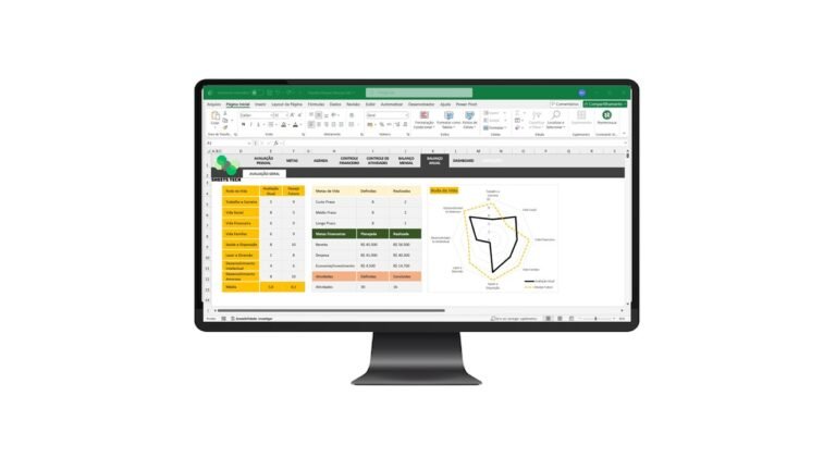 Planilha Planner Financeiro e Pessoal Completa em Excel