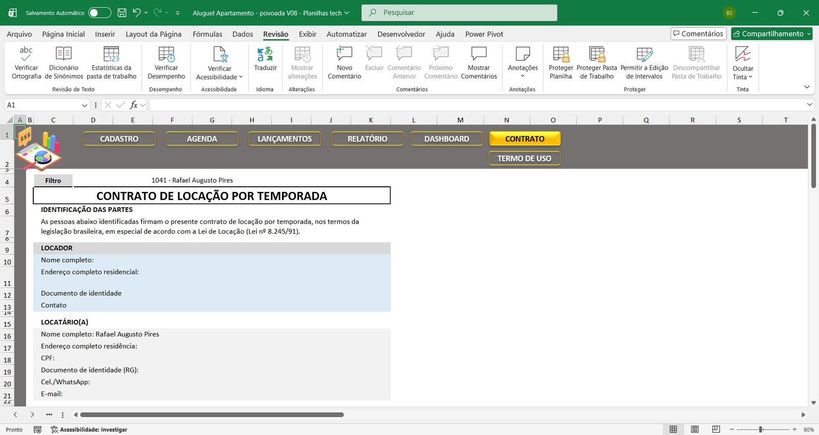 Planilha de Reservas para Aluguel por Temporada, Airbnb, Booking - Imagem 10