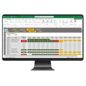 Planilha de Controle de Recebimento de Aluguéis em Excel
