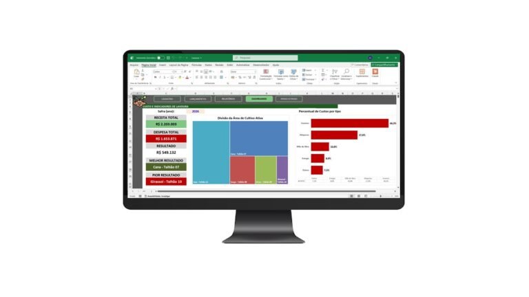 Planilha de Custo de Produção Agrícola em Excel