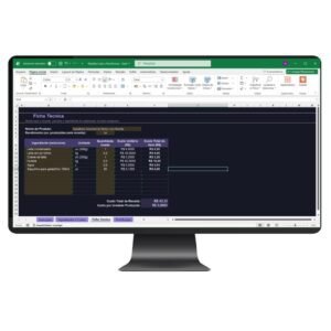 Planilha de Custo e Precificação de Doces e Salgados em Excel