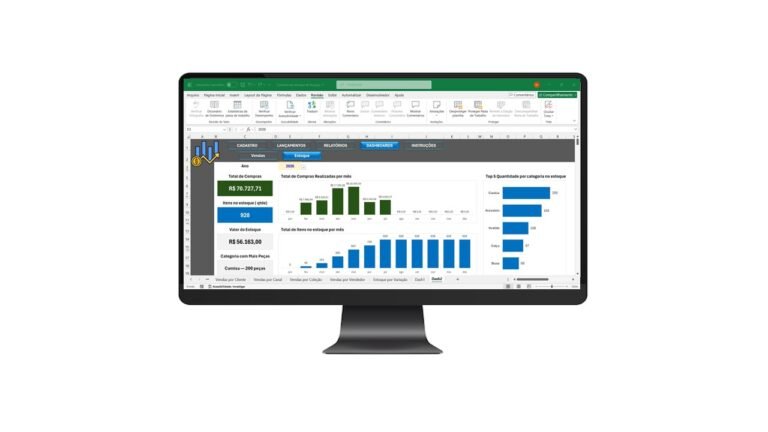 Planilha de Controle de Estoque para Loja de Roupa em Excel
