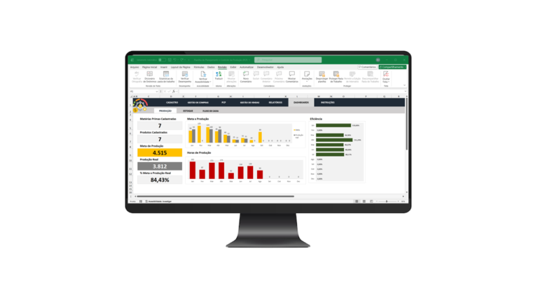 Planilha de PCP: Controle de Produção e Estoque em Excel